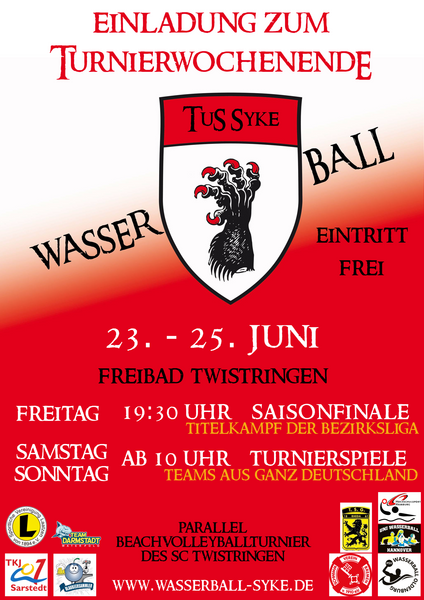 Wasserballturnier 2017 Plakat