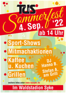Sommerfest TuS Syke am 4. September 2022