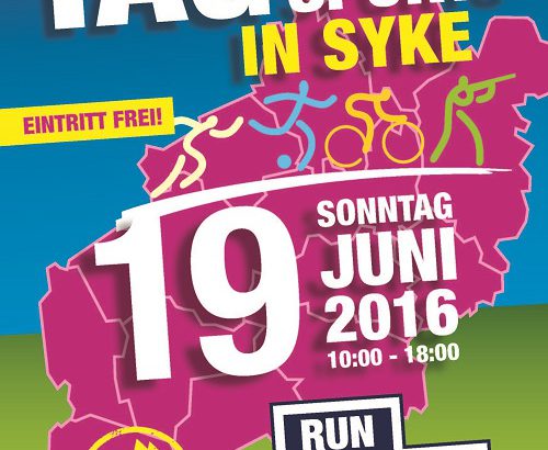 Plakat Tag des Sports